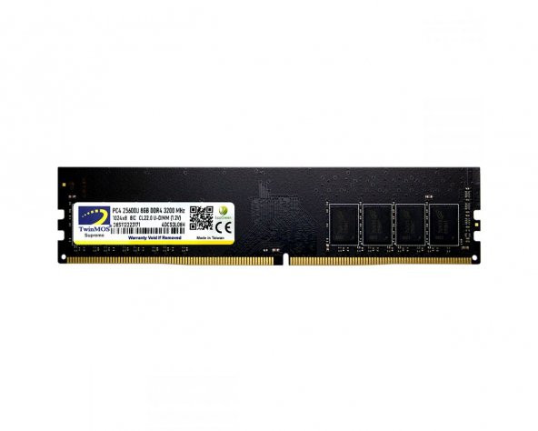 TWINMOS DDR4 8GB 3200MHz Desktop Ram MDD48GB3200D
