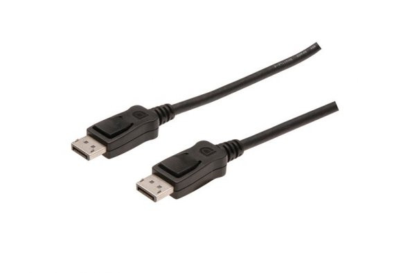 ASSMANN DisplayPort bağlantı kablosu, DP M/M, 5.0m, w/interlock, Full HD 1080p, AK-340100-050-S