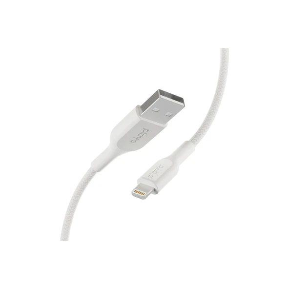 Belkin Örgülü Lightning kablosu 1m Beyaz - 2