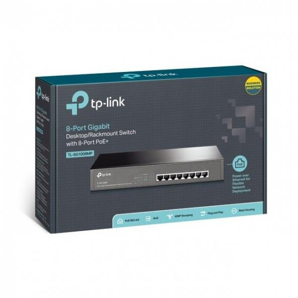 TL-SG1008MP 8-PORT 10/100/1000 DESKTOP/RACKMOUNT SWITCH + 8 PORT PoE