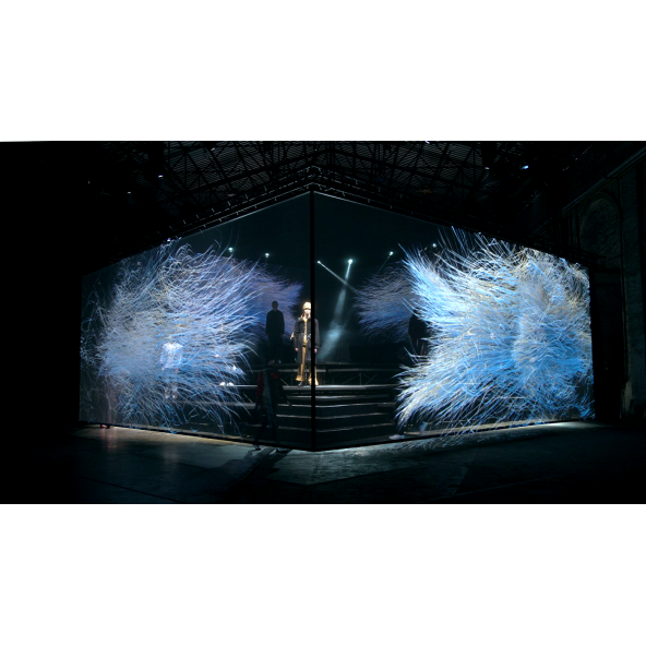 Hologram Örgü ağı Sahne Perdesi Holografik örgü ekran 3x5 Metre(15 metrekare) koyu gri - 4