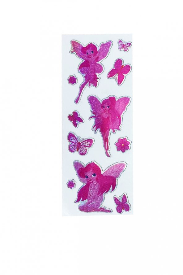 Sticker Kabartmalı Stiker Defter, Planlayıcı Etiket Peri Kızı (cb348) 16x7 cm