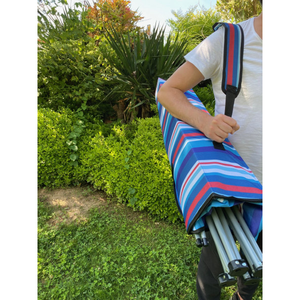 XL Tenteli Katlanır Kamp Sandalyesi Balıkçı Plaj Sandalyesi - 7