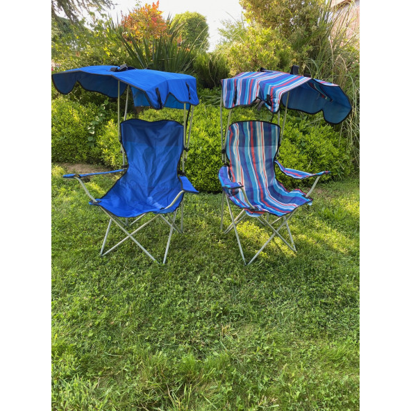 XL Tenteli Katlanır Kamp Sandalyesi Balıkçı Plaj Sandalyesi - 9