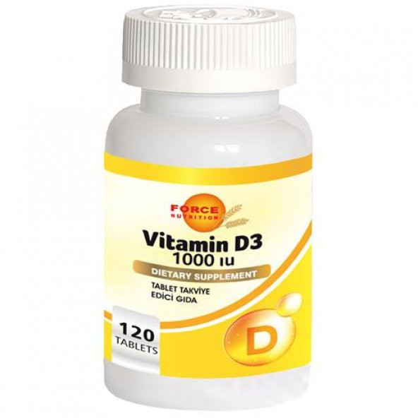 Force Nutrition Vitamin D Vitamini 1000 IU 120 Tablet