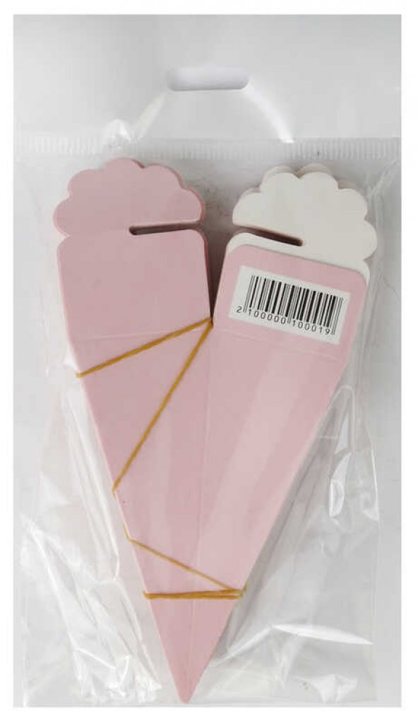 KÜLAH KARTON KUTU MAKARON PEMBE 25 ADET - Resim 2