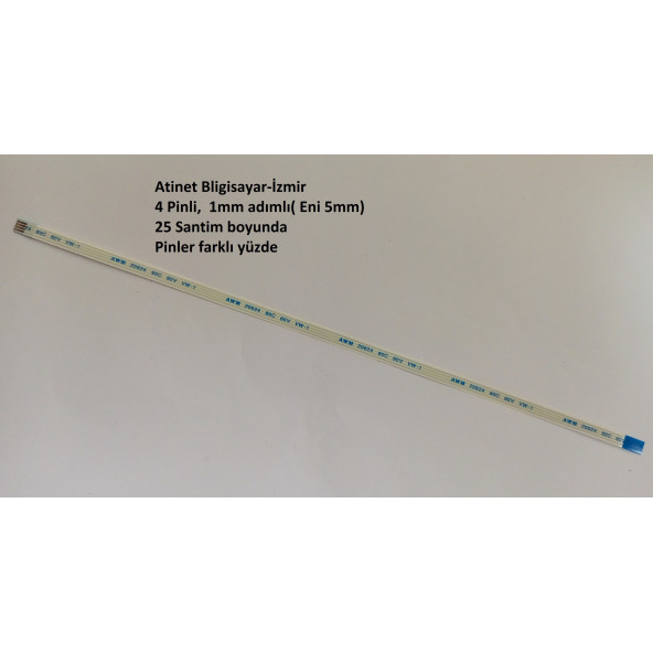 Awm 20624 80c 60v Vw-1 Flex Kablo 4 Pin 25 cm 4-1-25B