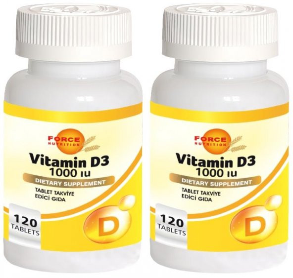 Force Nutrition D Vitamini 1000 IU 2x120 Tablet