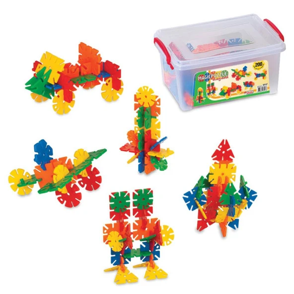 Dede Magic Puzzle Küçük Box 200 Parça Magic Puzzle