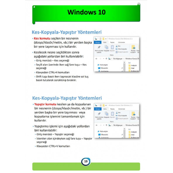 Bilgisayar Öğreniyorum Temel Eğitim Kitabı - 3