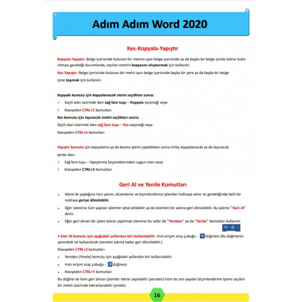 Bilgisayar Öğreniyorum Temel Eğitim Kitabı - 7