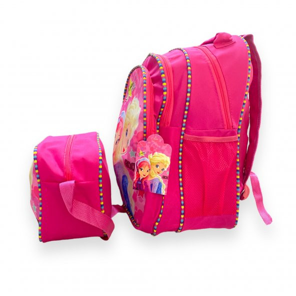 Gülce Winx 3 Bölmeli İlkokul Sırt Çantası + Beslenme Çantası  Kod:1112 - 2