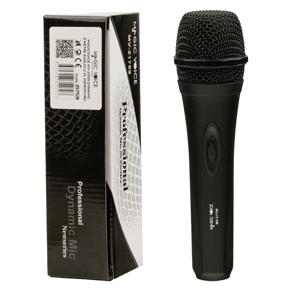 MAGICVOICE MV-21759 DİNAMİK 3 METRE KABLOLU EL MİKROFONU - 3