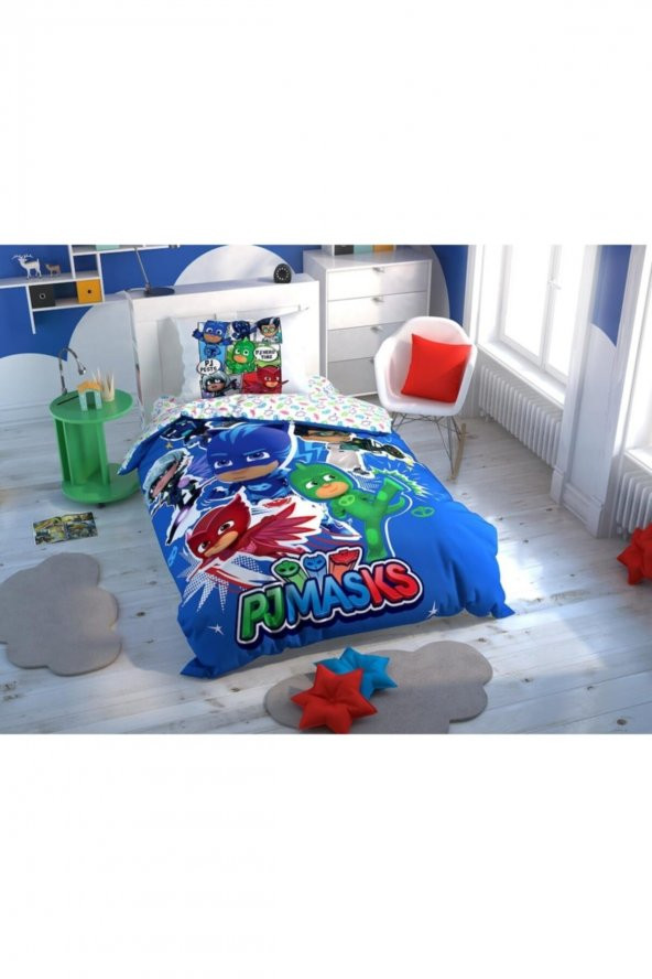 Tek Kişilik Lisanslı Nevresim Takımı Pj Masks Hero - 1