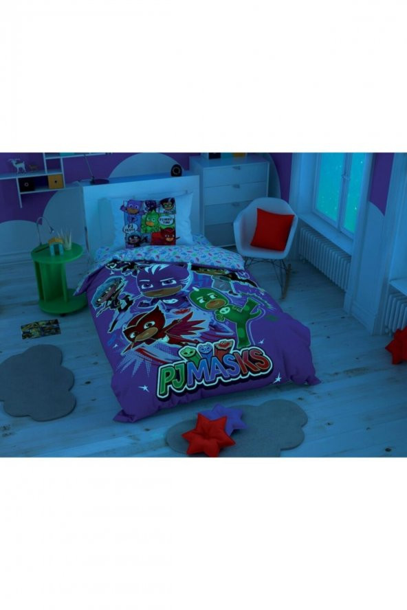 Tek Kişilik Lisanslı Nevresim Takımı Pj Masks Hero - 2