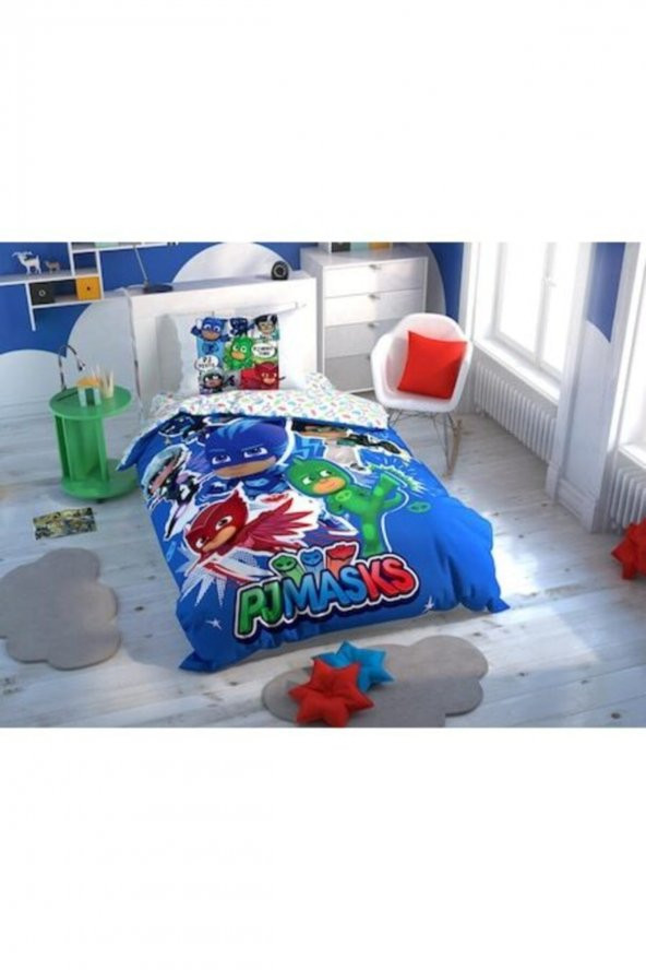Tek Kişilik Lisanslı Nevresim Takımı Pj Masks Hero - 3