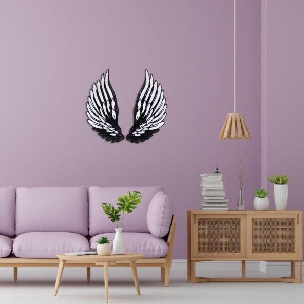 Veraart Epoksili Melek Kanadı Beşiktaş Figürlü Duvar Dekorlu Gece Lambası 80x110 cm - 5
