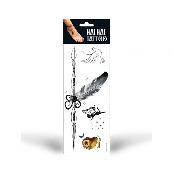 Halhal Geçici Tattoo -9, Bilek Tattoo, Ayak Tattoo, Geçici Dövme