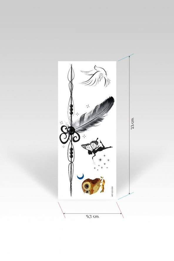 Halhal Geçici Tattoo -9, Bilek Tattoo, Ayak Tattoo, Geçici Dövme - 4