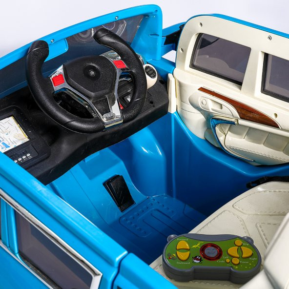AndCar Maserati Akülü Araba Mavi - 5
