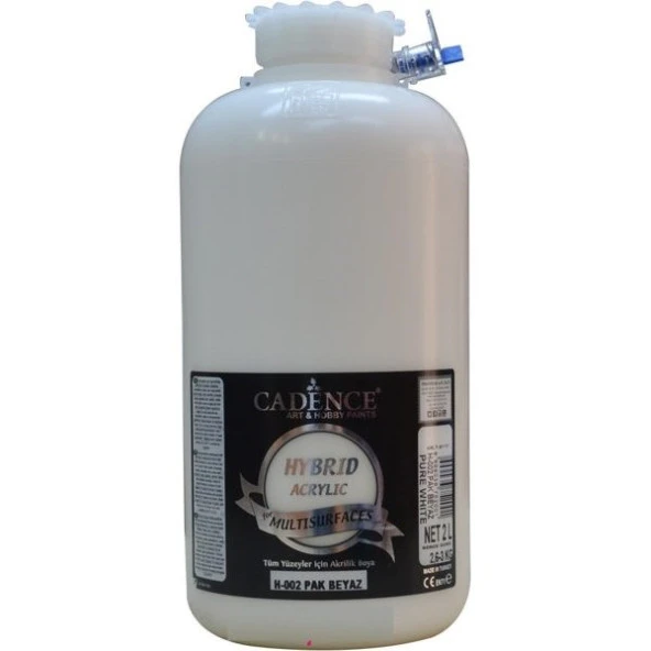 Cadence Hybrid Multisurface Akrilik Boya 2 Litre H-002 PAK BEYAZ