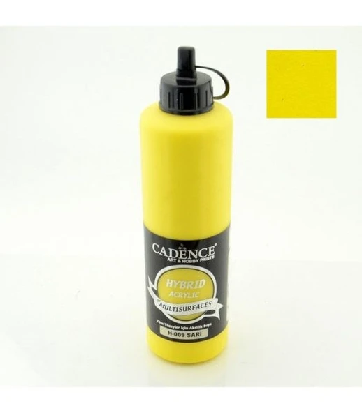 Cadence Hybrid Multisurface Akrilik Boya 500 ml. H-009 SARI