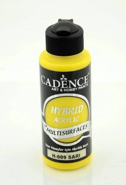 Cadence Hybrid Multisurface Akrilik Boya 120 ml. H-009 SARI