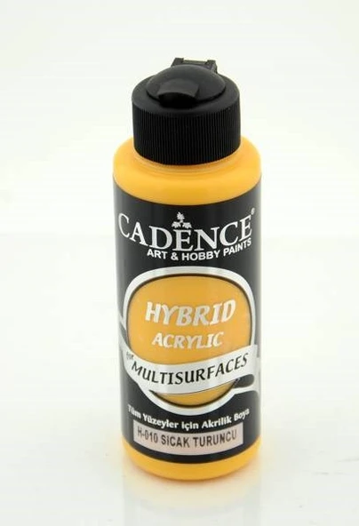 Cadence Hybrid Multisurface Akrilik Boya 120 ml. H-010 SICAK TURUNCU ürün görseli