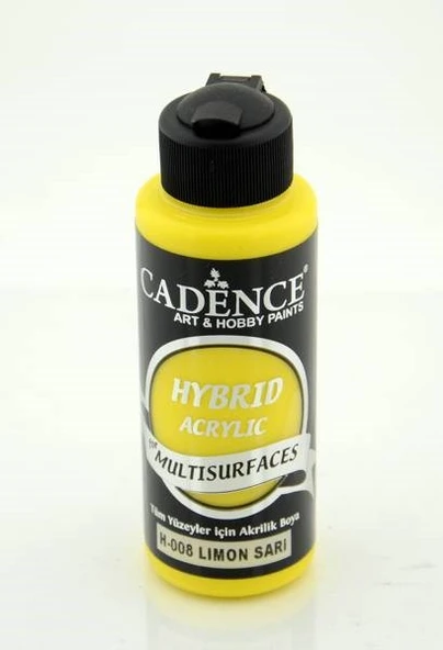 Cadence Hybrid Multisurface Akrilik Boya 120 ml. H-008 LİMON SARI