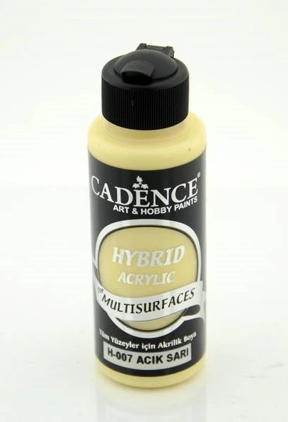 Cadence Hybrid Multisurface Akrilik Boya 120 ml. H-007 AÇIK SARI