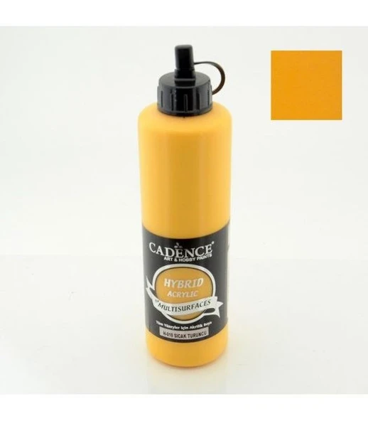Cadence Hybrid Multisurface Akrilik Boya 500 ml. H-010 SICAK TURUNCU