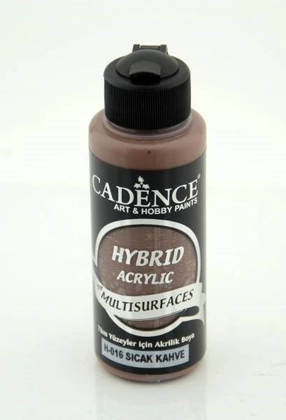 Cadence Hybrid Multisurface Akrilik Boya 120 ml. H-016 SICAK KAHVE