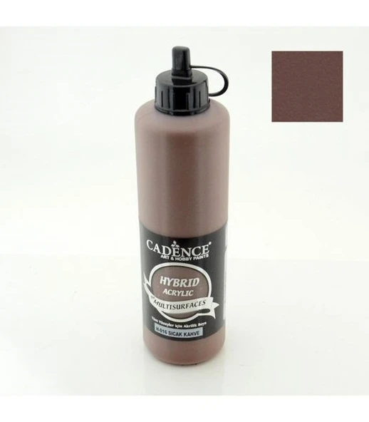 Cadence Hybrid Multisurface Akrilik Boya 500 ml. H-016 SICAK KAHVE