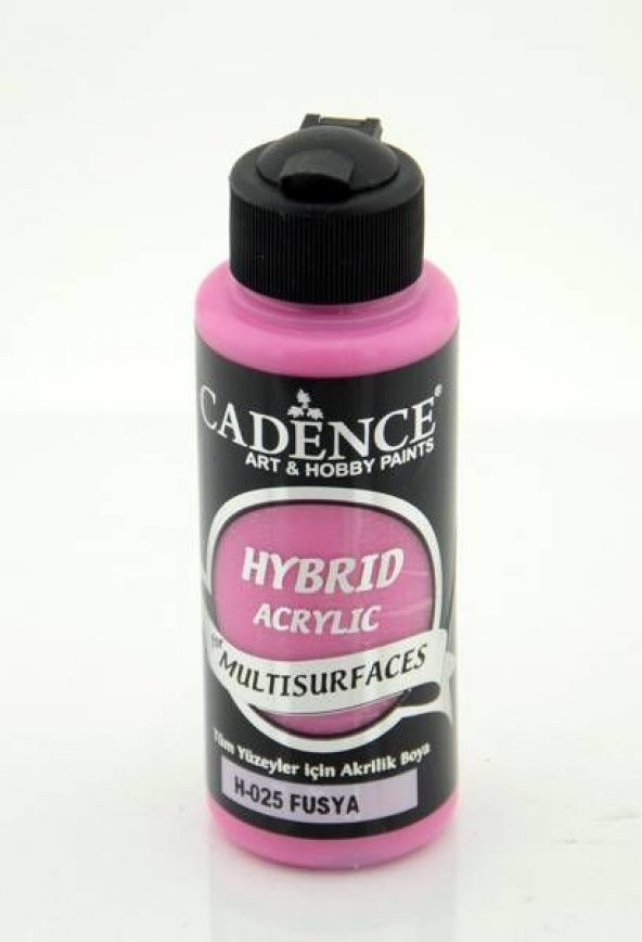 Cadence Hybrid Multisurface Akrilik Boya 120 ml. H-025 FUŞYA