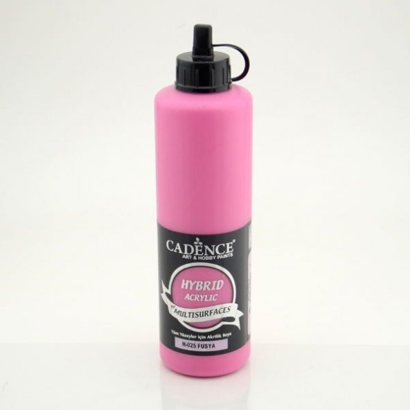 Cadence Hybrid Multisurface Akrilik Boya 500 ml. H-025 FUŞYA