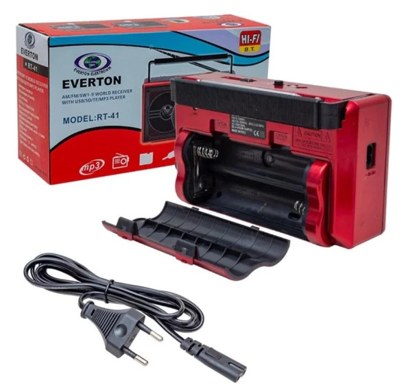 Nostalji Tasarımlı Müzik Çalar Everton Rt-41 Bluetooth-Usb-Sd-Fm - 4