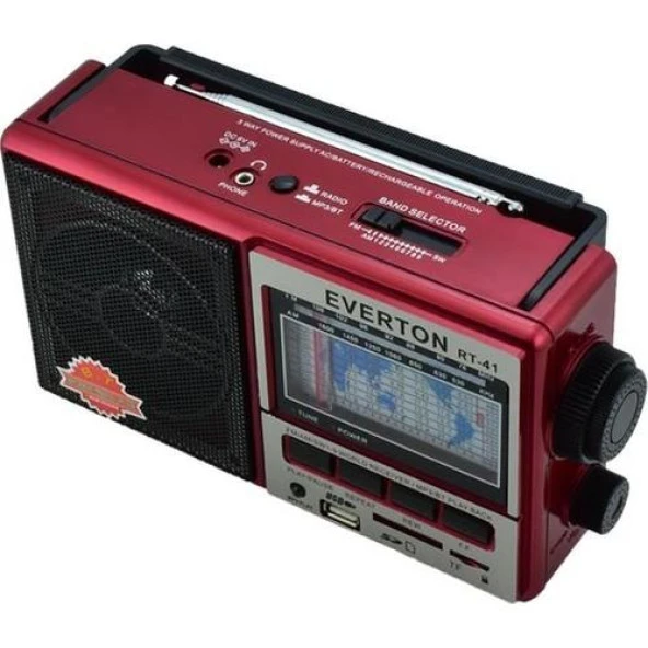 Nostalji Tasarımlı Müzik Çalar Everton Rt-41 Bluetooth-Usb-Sd-Fm - 2