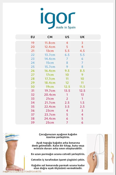 Igor S10315-079 Sun Caramelo Çocuk Sandalet - 5