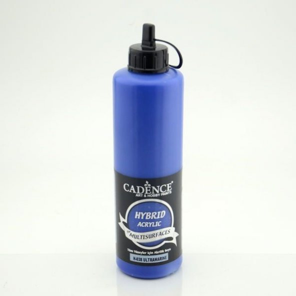 Cadence Hybrid Multisurface Akrilik Boya 500 ml. H-038 ULTRAMARINE