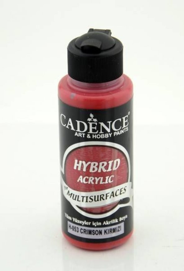 Cadence Hybrid Multisurface Akrilik Boya 120 ml. H-053 CRIMSON KIRMIZI