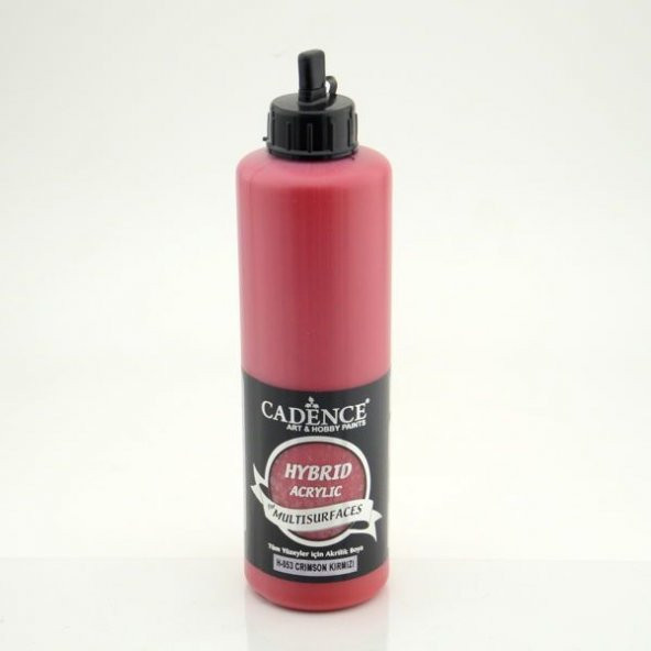 Cadence Hybrid Multisurface Akrilik Boya 500 ml. H-053 CRIMSON KIRMIZI