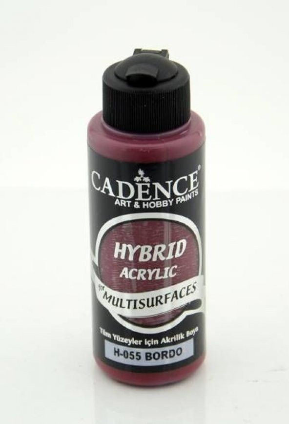 Cadence Hybrid Multisurface Akrilik Boya 120 ml. H-055 BORDO