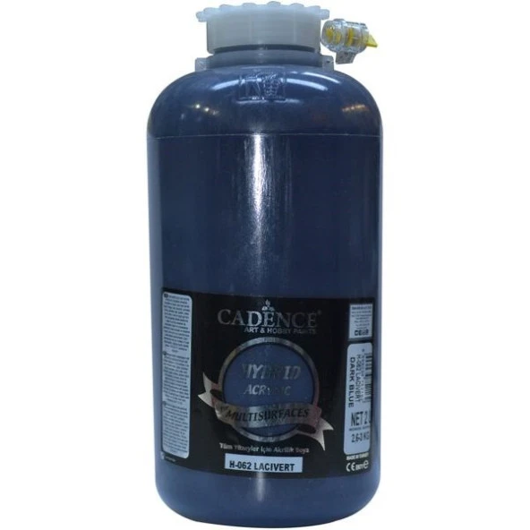 Cadence Hybrid Multisurface Akrilik Boya 2 Litre H-062 LACİVERT