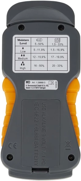 Brennenstuhl Tüm Zeminlerde Etkili LCD Ekranlı Nem Ölçme Dedektör Cihazı - 4