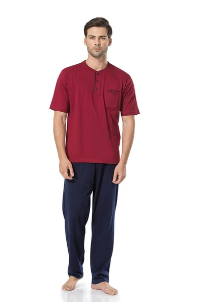 Pierre Cardin Erkek Kısa Kollu Penye Pijama - 5