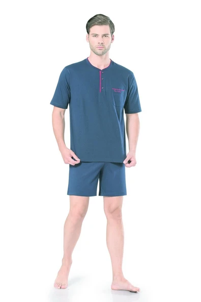 Pierre Cardin Erkek Kısa Kollu Penye Pijama - 3
