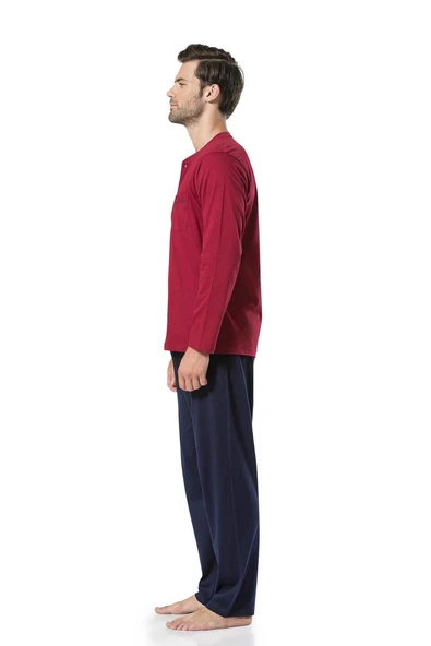 Pierre Cardin Erkek Uzun Kollu Penye  Pijama - 4