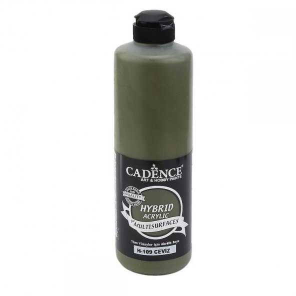 Cadence Hybrid Multisurface Akrilik Boya 500 ml. H-109 Ceviz