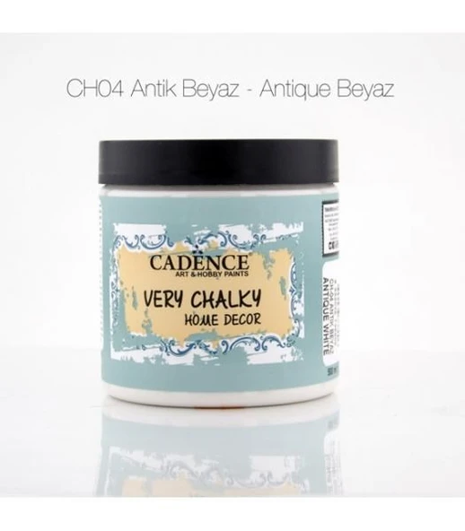 Cadence Very Chalky Home Decor Mobilya Boyası 500 ml. CH-04 ANTİK BEYAZ - 1