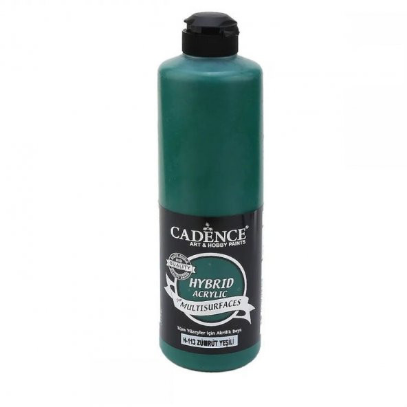 Cadence Hybrid Multisurface Akrilik Boya 500 ml. H-113 Zümrüt Yeşili